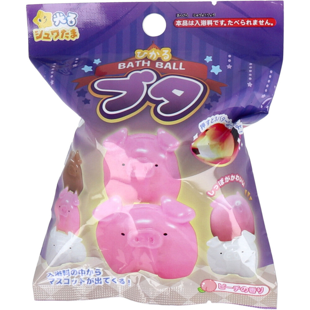 光るシュワたま ひかるブタ バスボール ピーチの香り 75g 1回分 × 144点