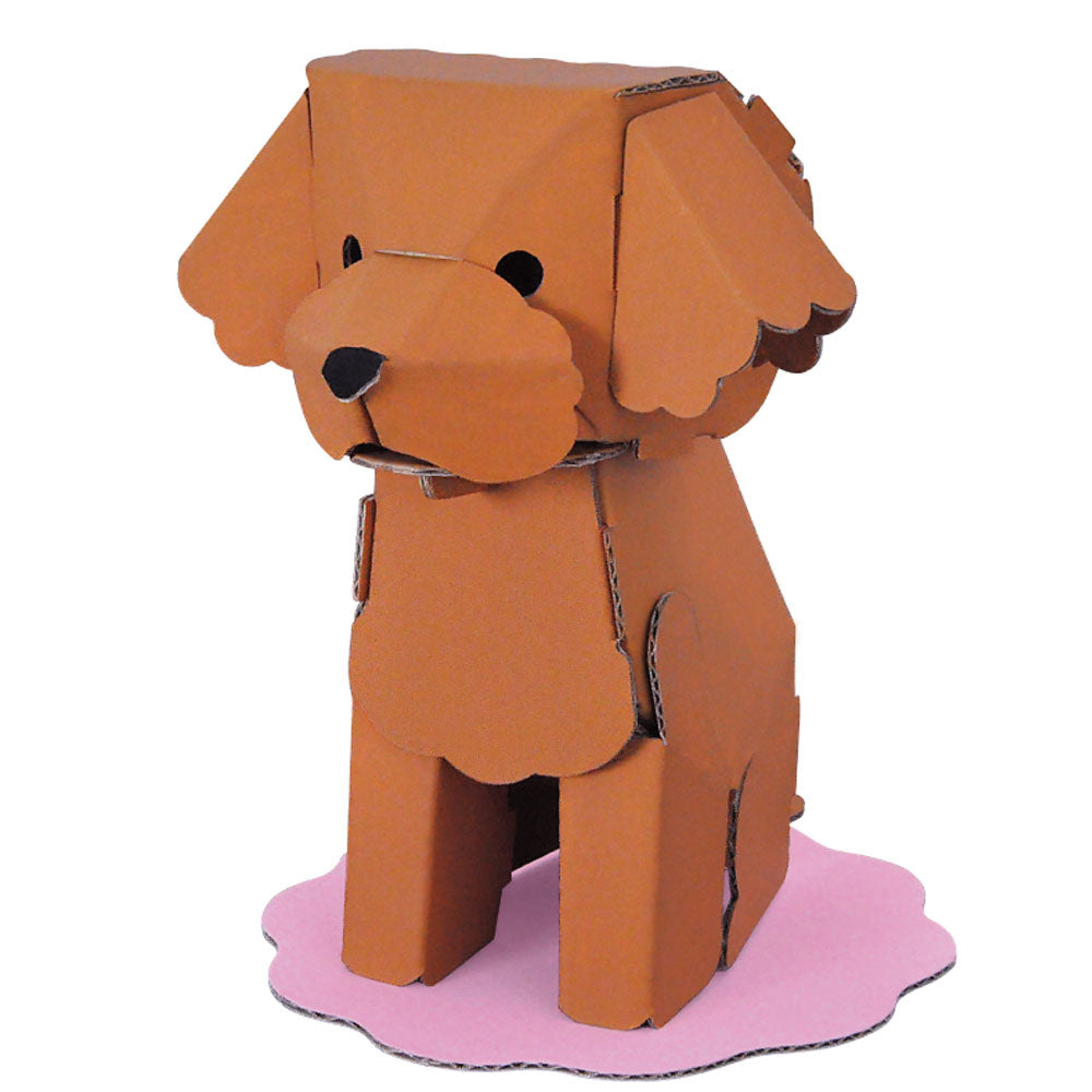 hacomo kids 動物シリーズ トイプードル ダンボール工作キット