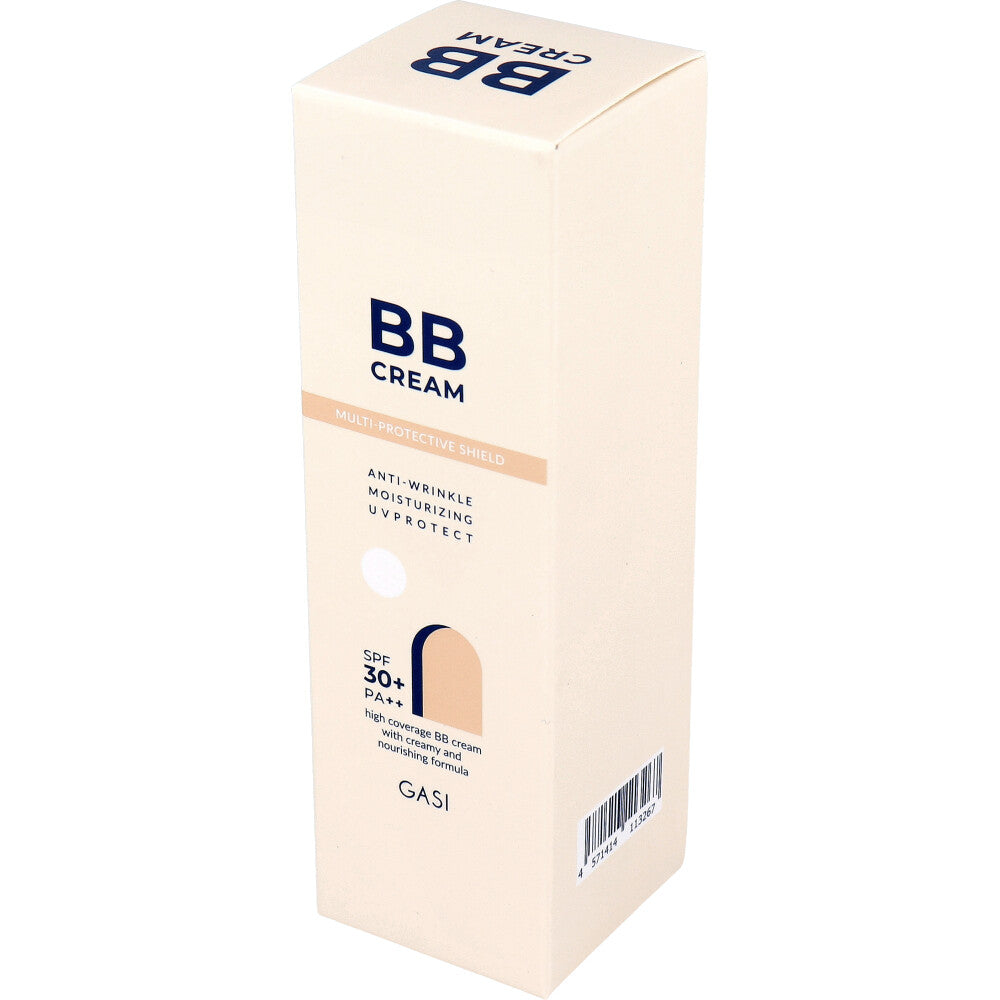 GASI(ガシ) アンチリンクル モイスチャライジング UVプロテクト BBクリーム アイボリー 50g