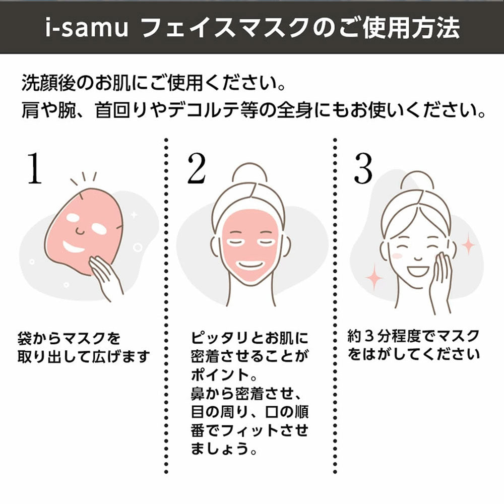 アイサム ヴィーガニア バクチオール&CICA フェイスマスク プレミアム 10枚入