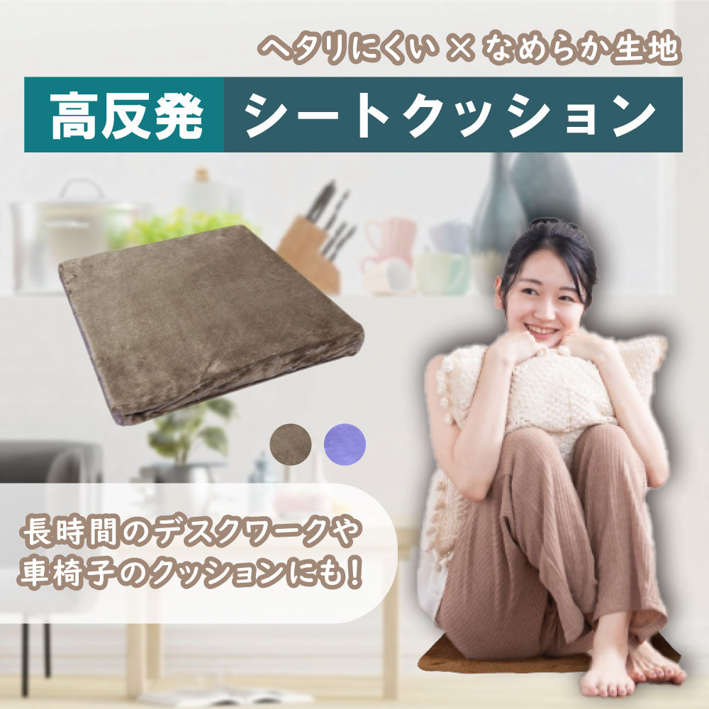 高反発シートクッション ブラウン × 10点