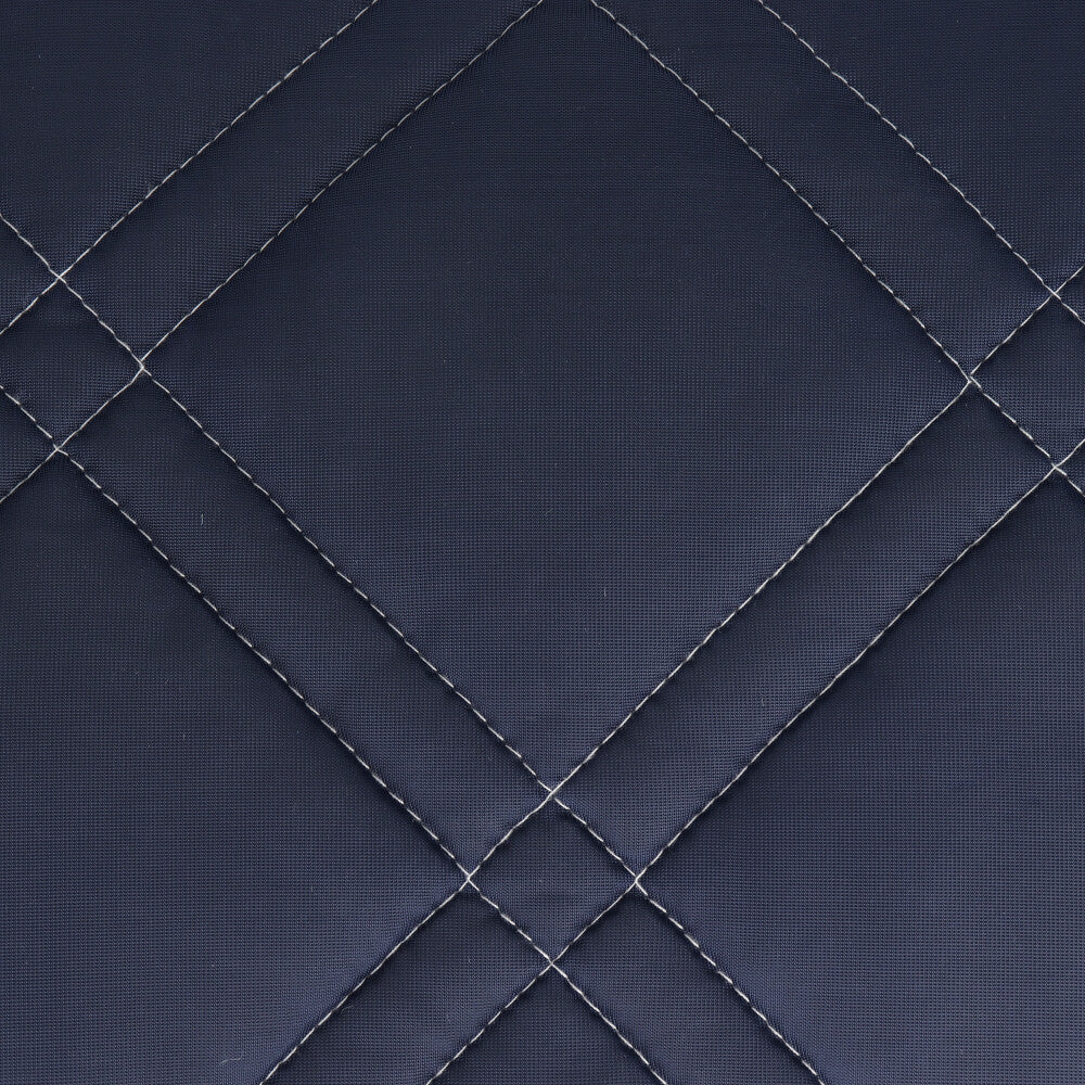 接触冷感 敷きパッド セミダブル ネイビー 約120×200cm