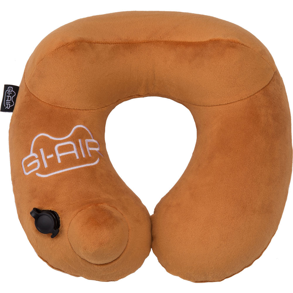 GI-AIR ポンプ式ネックピロー オータムオレンジ NHC-017 1個入