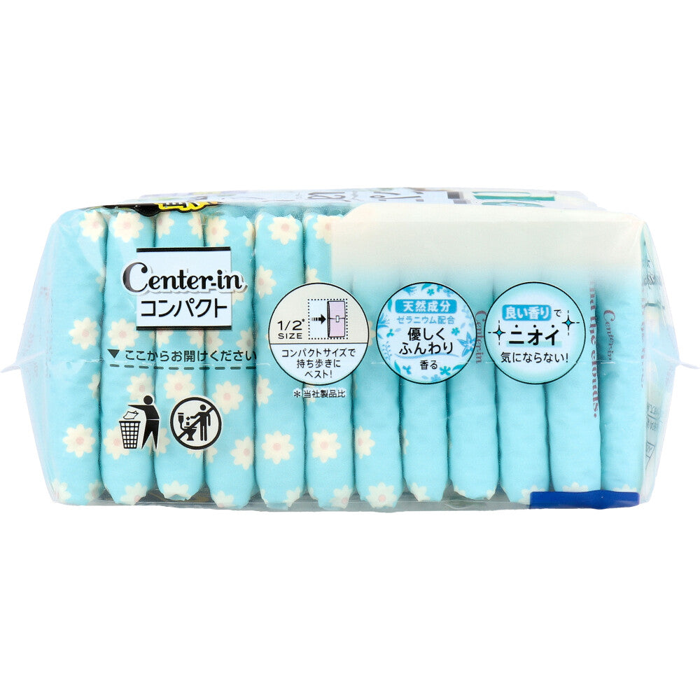 ソフィ センターイン コンパクト1/2 多い夜用 スリム 羽つき リラックスサボンの香り 12個入