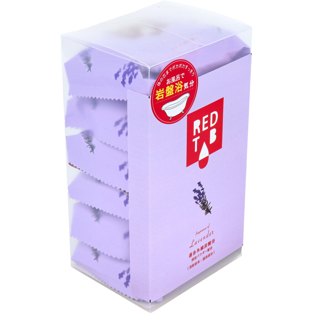 遠赤外線炭酸浴 REDTAB 溶岩パウダー配合 ラベンダーの香り 50g×6錠入 × 24点
