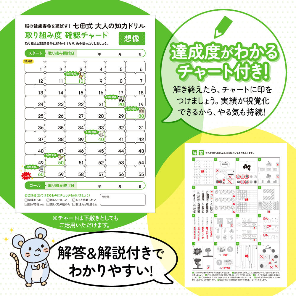 脳の健康寿命を延ばす! 七田式 大人の知力ドリル 想像