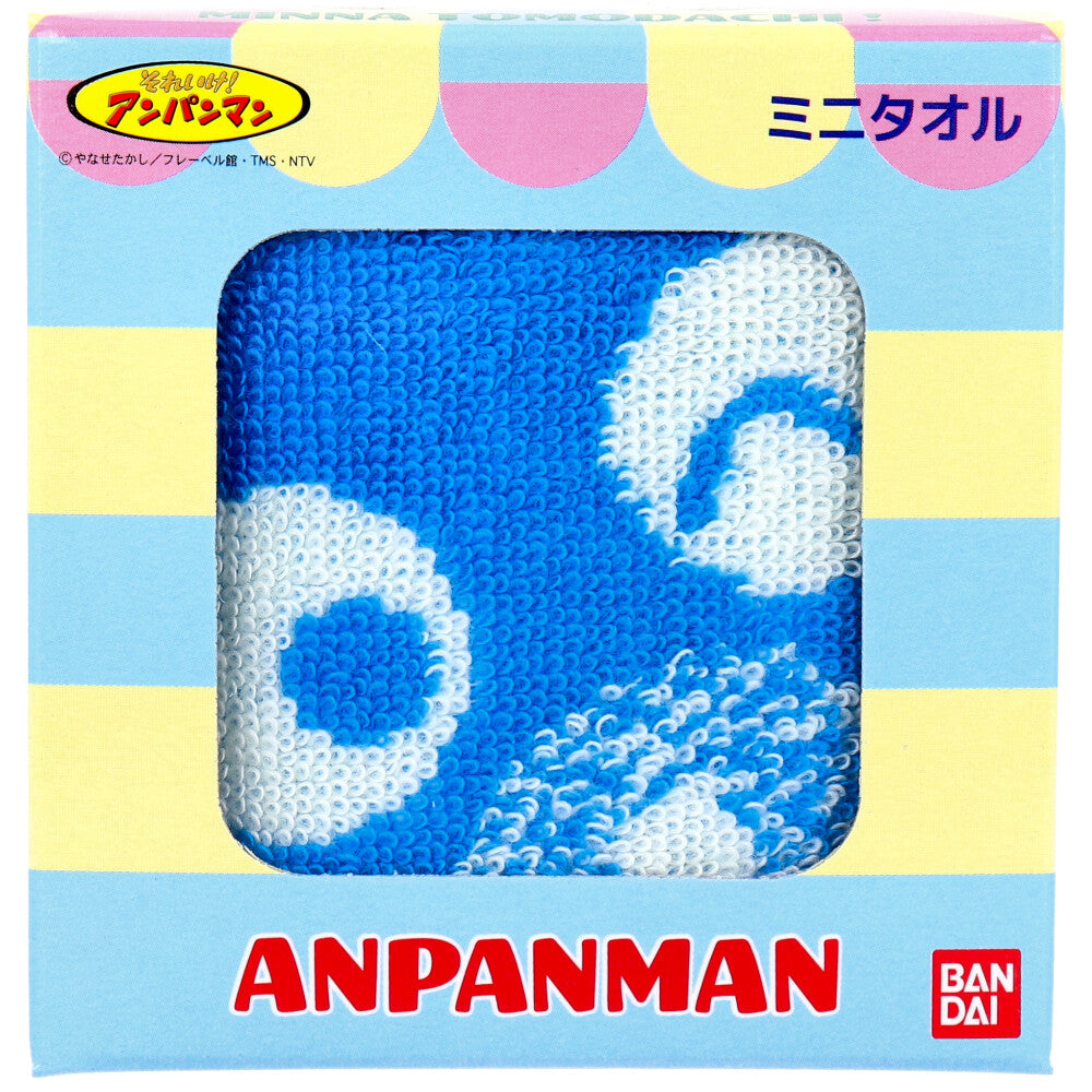 アンパンマン ミニタオル ばいきんまんブルー 約25×25cm AP24051B 1枚入