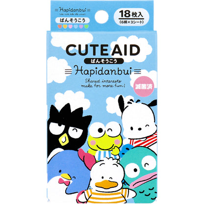 キャラクターばんそうこう CUTE AID はぴだんぶい 18枚入