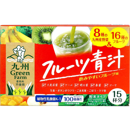 ※九州Green Farm フルーツ青汁 粉末タイプ 3g×15袋入 × 24点