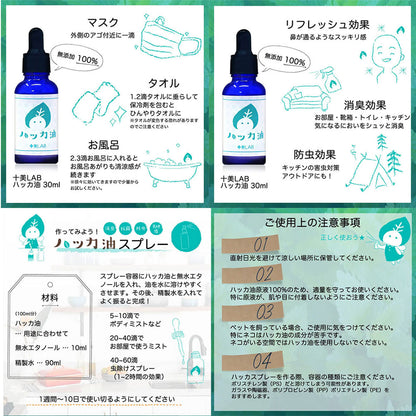 十美LAB ハッカ油 30mL