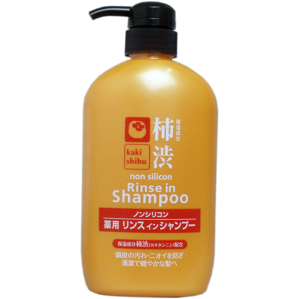 柿渋 ノンシリコン 薬用リンスインシャンプー 600mL × 16点