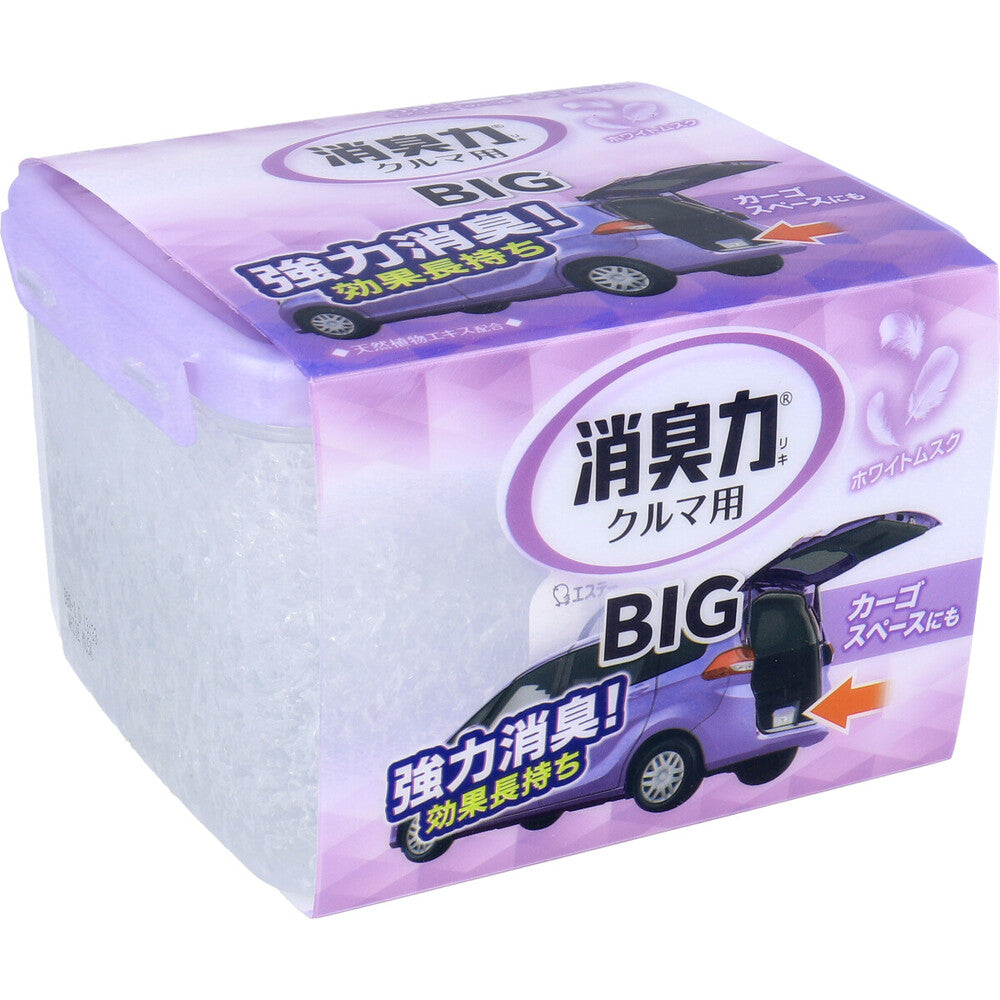 クルマの消臭力 BIG ホワイトムスク 大容量 900g × 12点