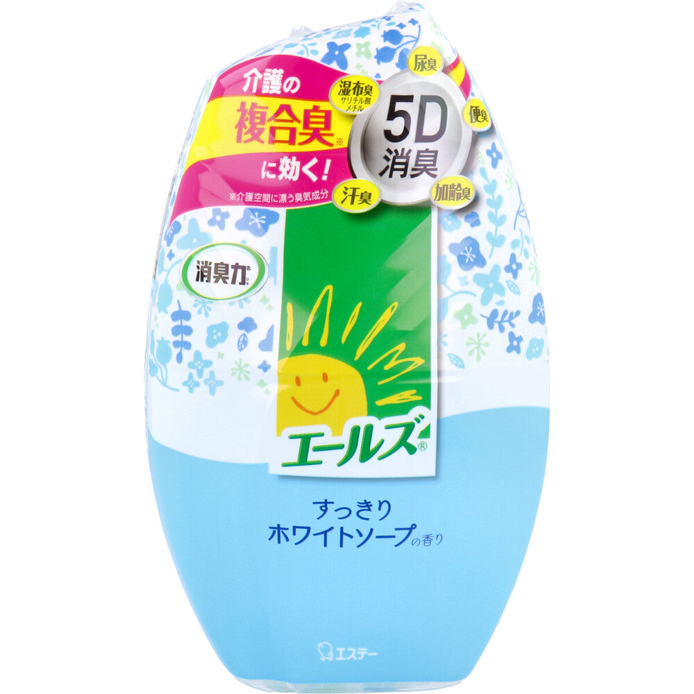 エールズ 消臭力 介護用 すっきりホワイトソープの香り 400mL × 18点