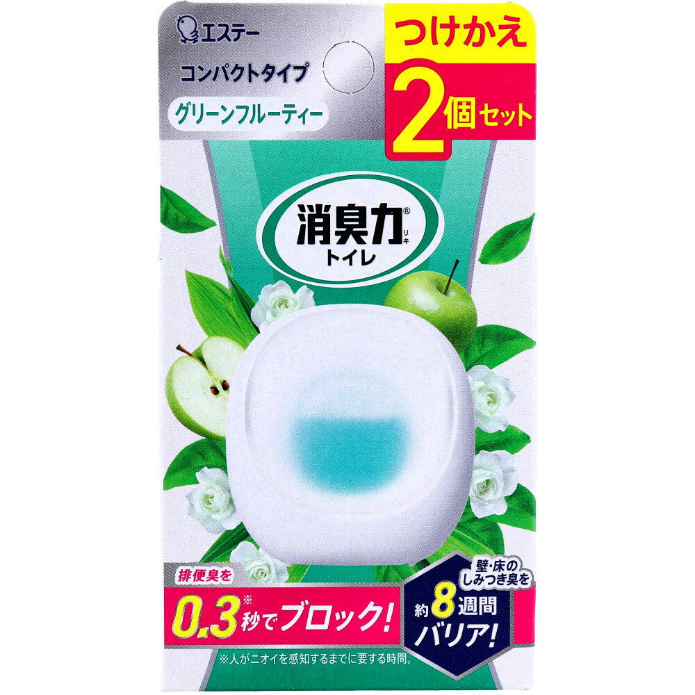 消臭力 コンパクト トイレ用 つけかえ グリーンフルーティーの香り 6mL×2個セット × 24点