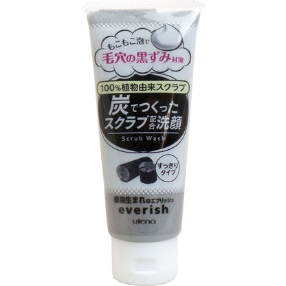 ウテナ エブリッシュ 炭でつくったスクラブ洗顔 135g入 × 36点