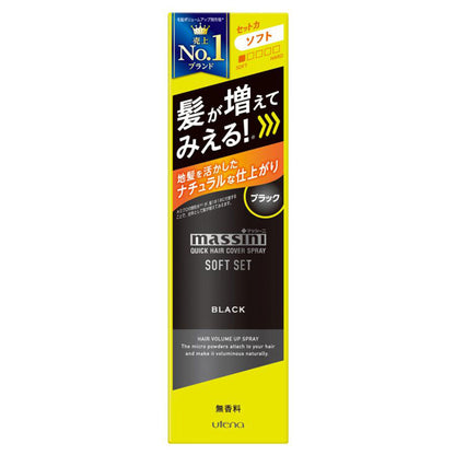 マッシーニ クイックヘアカバースプレー ソフトセット ブラック 140g × 36点