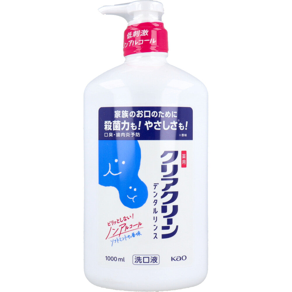 クリアクリーン 薬用デンタルリンス ノンアルコール 洗口液 1000mL × 12点