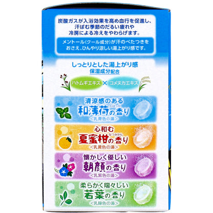 いい湯旅立ち 納涼にごり炭酸湯 そよかぜの宿 12錠入 × 16点