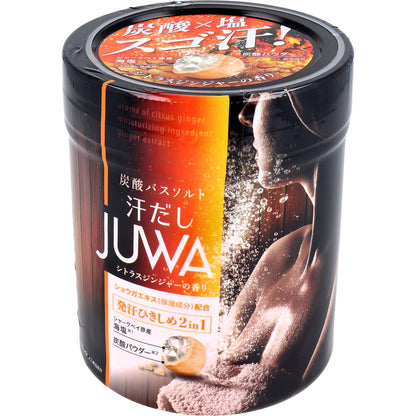 汗だし JUWA 炭酸バスソルト シトラスジンジャーの香り 500g