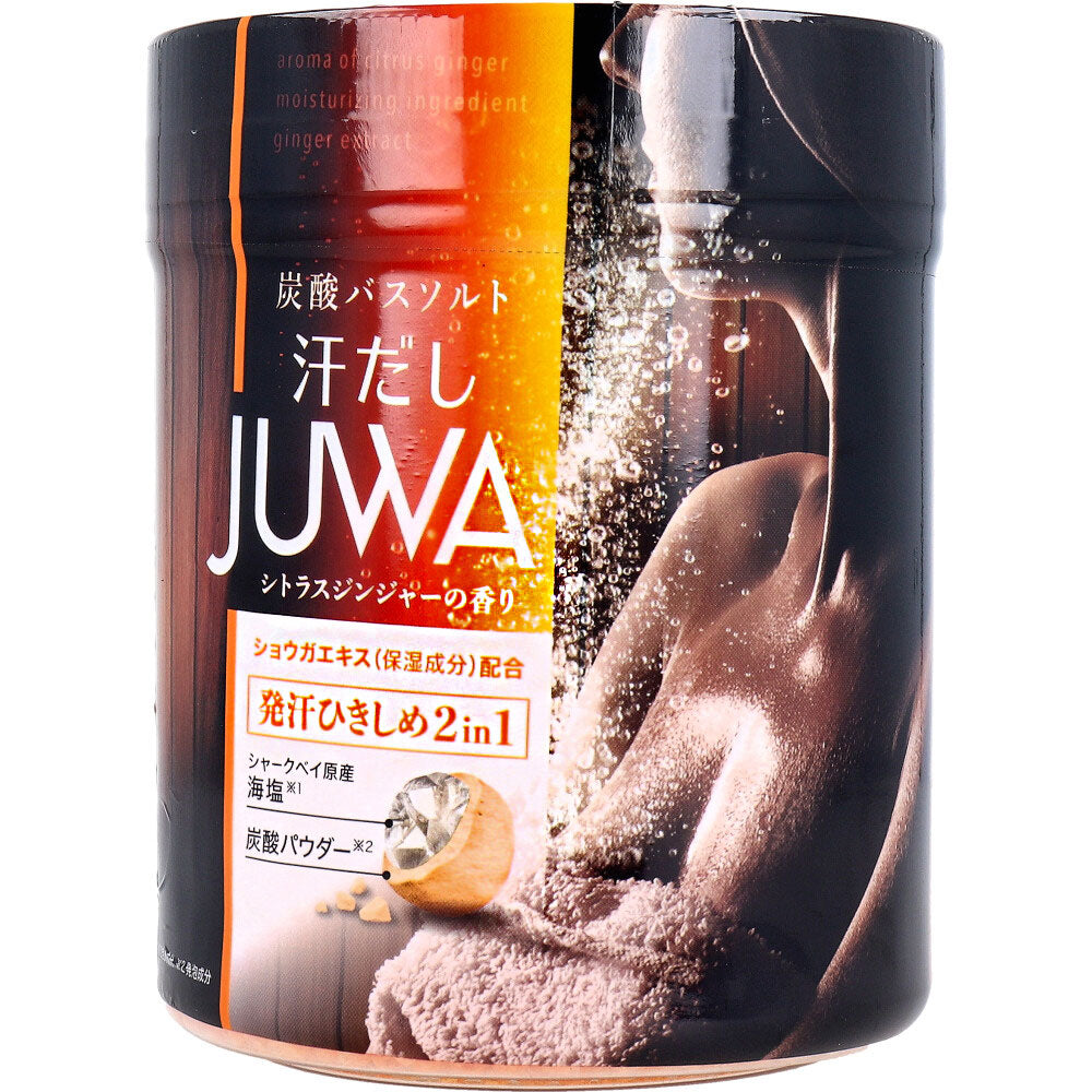 汗だし JUWA 炭酸バスソルト シトラスジンジャーの香り 500g