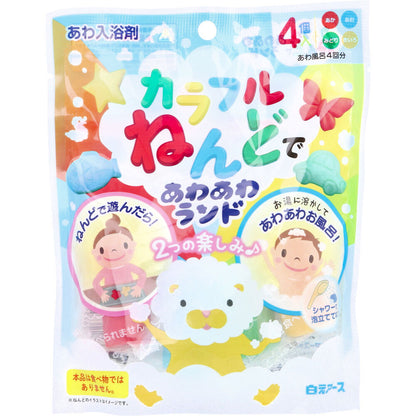 あわ入浴剤 カラフルねんどであわあわランド 15g×4個入