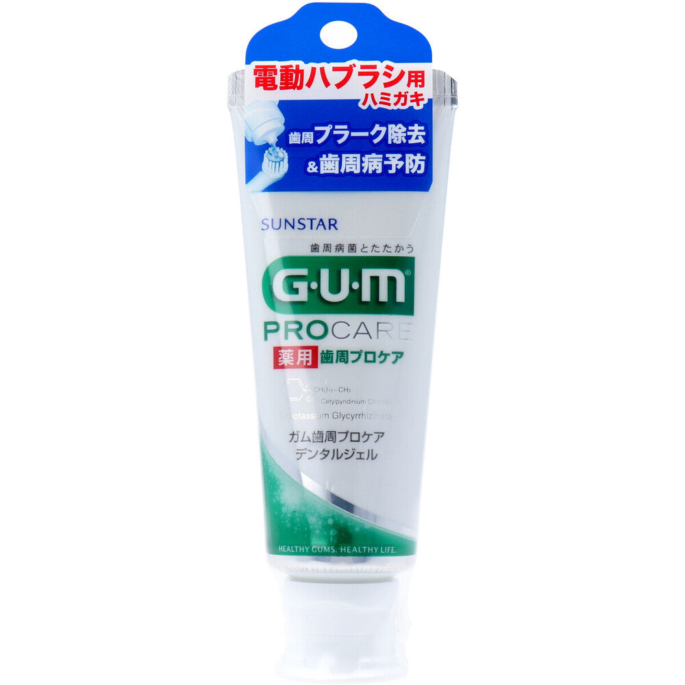 GUM 薬用 ガム歯周プロケア デンタルジェル 電動ハブラシ用 65g