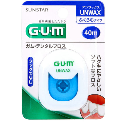 GUM ガム・デンタルフロス アンワックス 40m