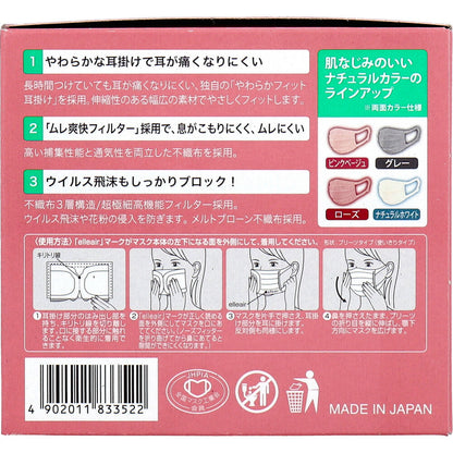 エリエール ハイパーブロックマスク エリカラ ローズ 小さめサイズ 30枚入