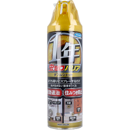 虫ゼロバリア ダブルジェット 屋外専用 無香料 450mL