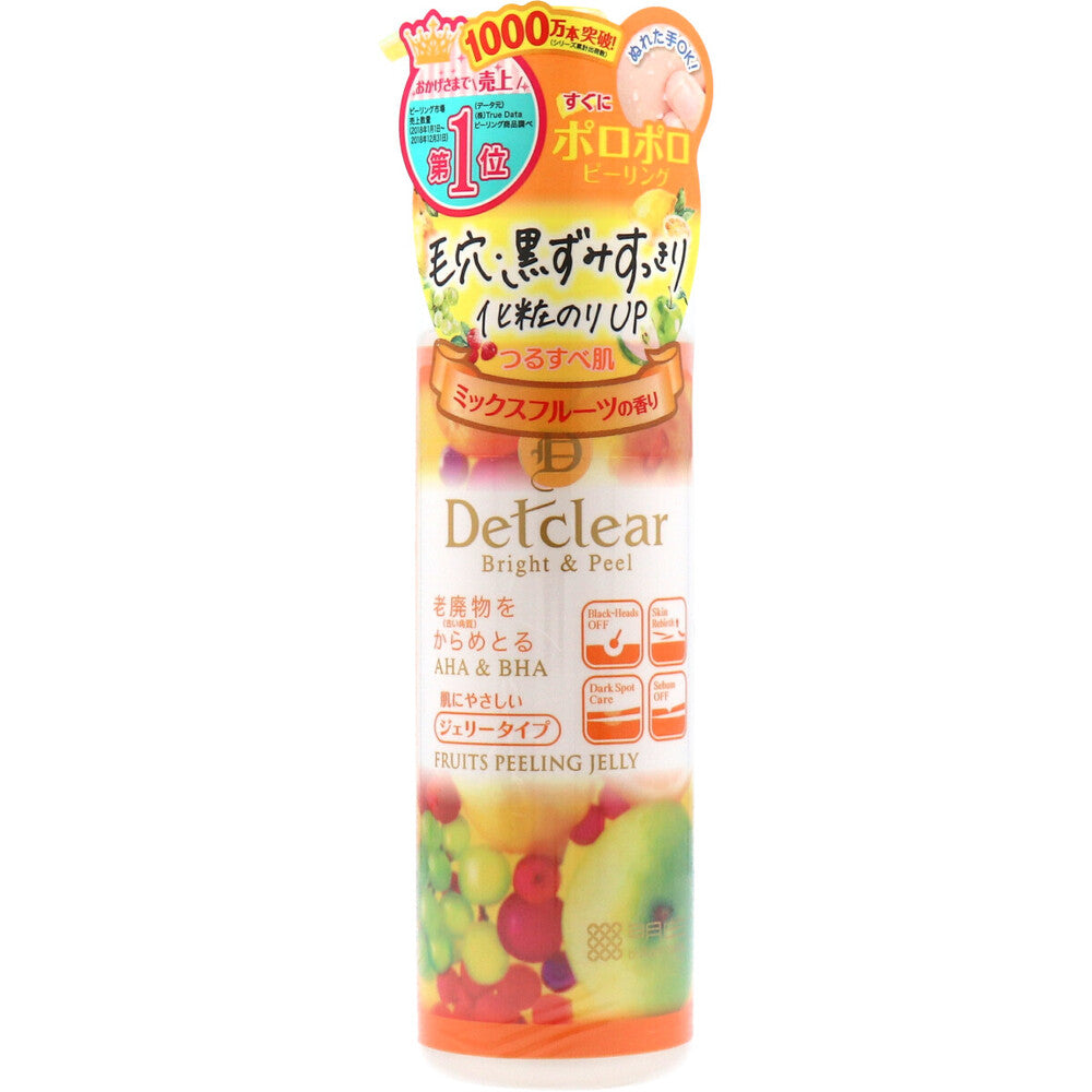 DETクリア ブライト&ピール ピーリングジェリー ミックスフルーツの香り 180mL