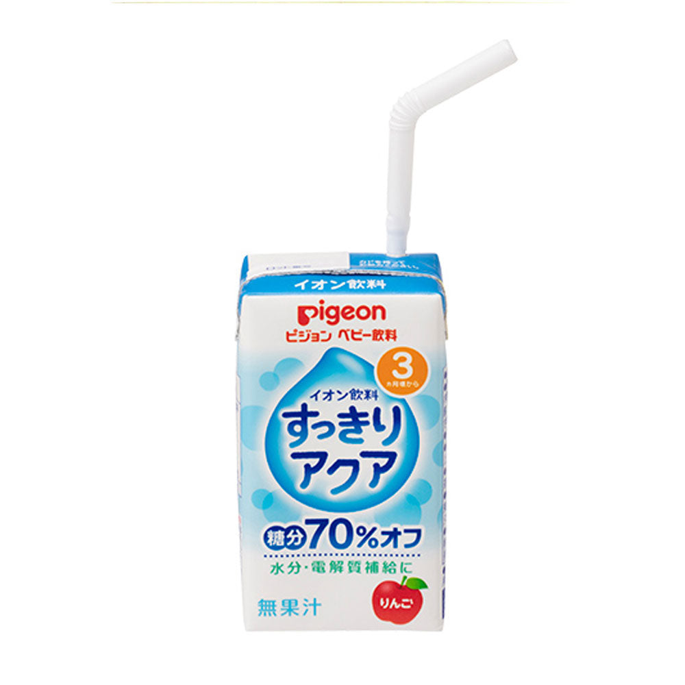 ※ピジョン ベビー飲料 イオン飲料 すっきりアクア りんご 125mL×3個パック