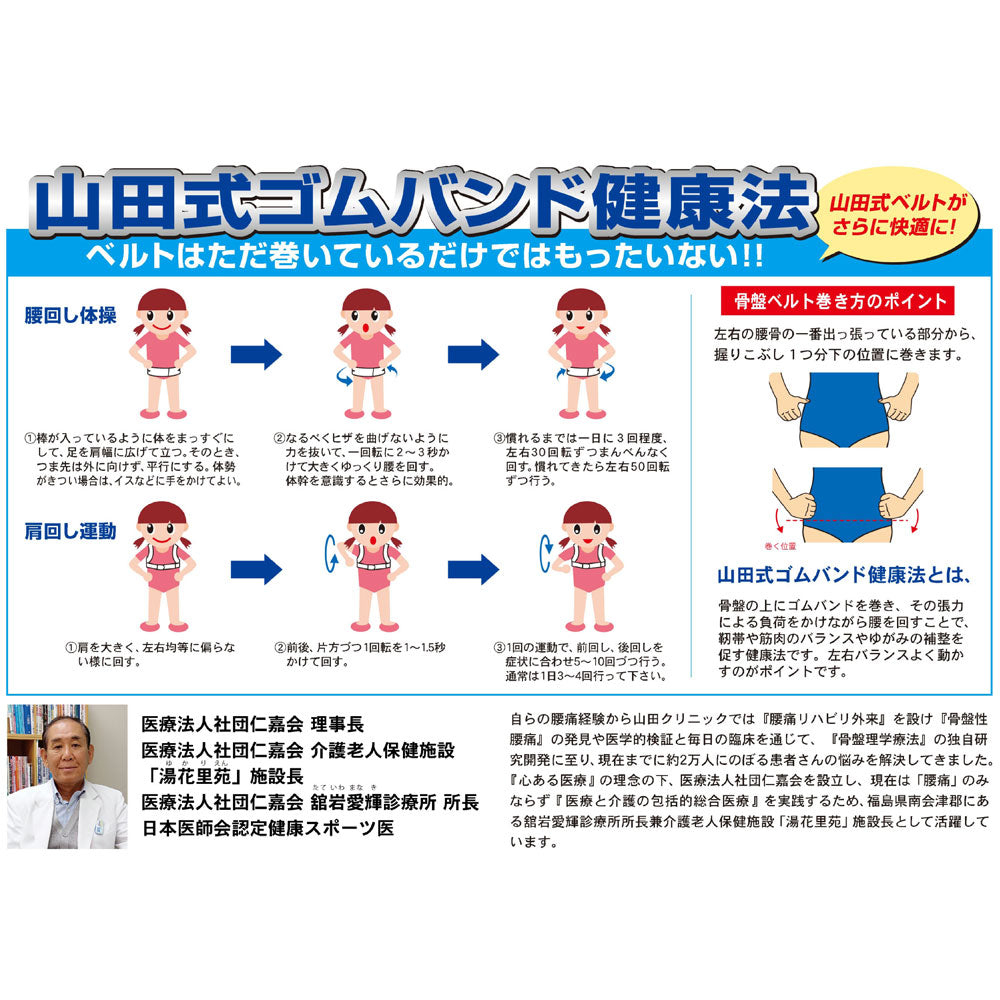 NEWゴムバンド 骨盤パワーベルト 強力二重構造 Mサイズ