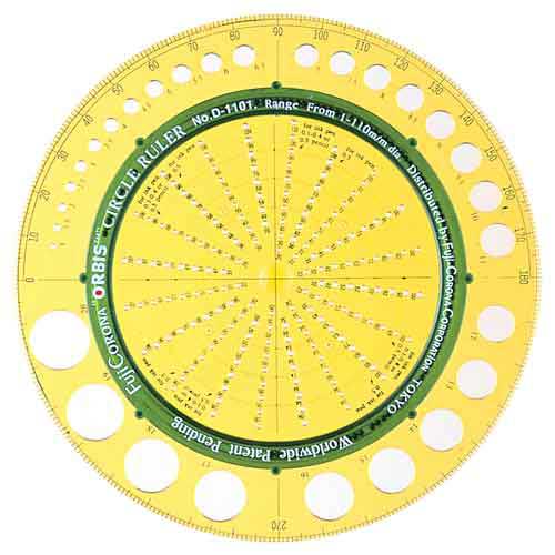 サークルルーラーD-1101 ドラパス 測定具 その他測定・製図1 33-041