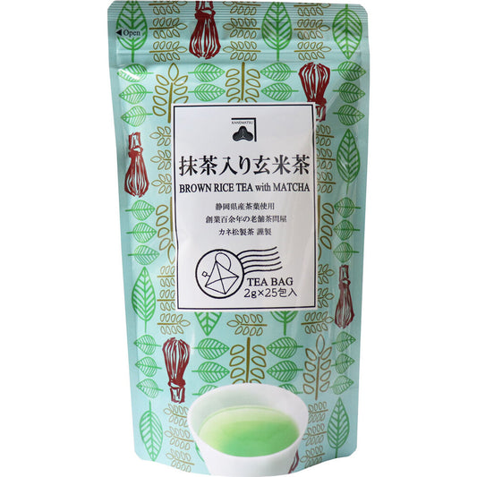 ※抹茶入り玄米茶 ティーバッグ 2g×25包