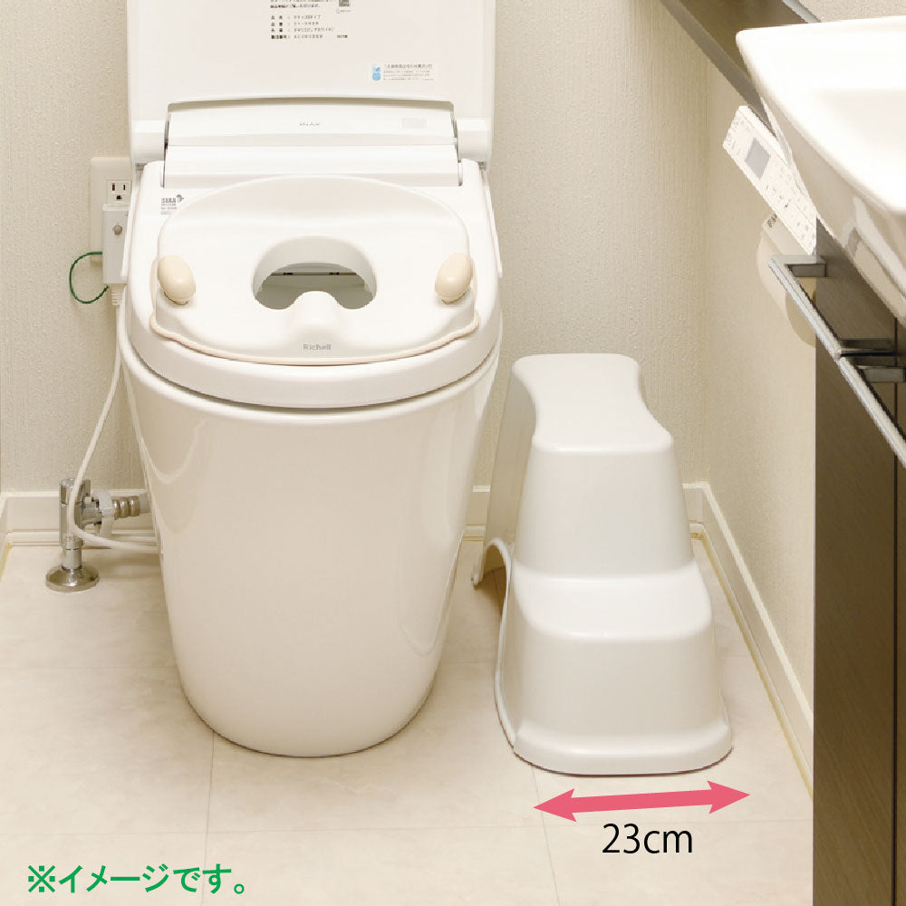 リッチェル トイサポ トイレサポートステップ スリム ホワイト