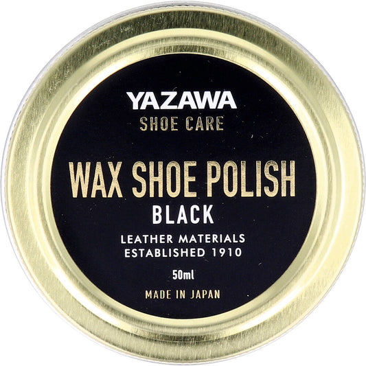 YAZAWA SHOE CARE ワックスシューポリッシュ ブラック 50mL