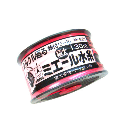 ミエール水糸ピンク極太130 たくみ 墨つけ・基準出し ナイロン水糸 NO.4331