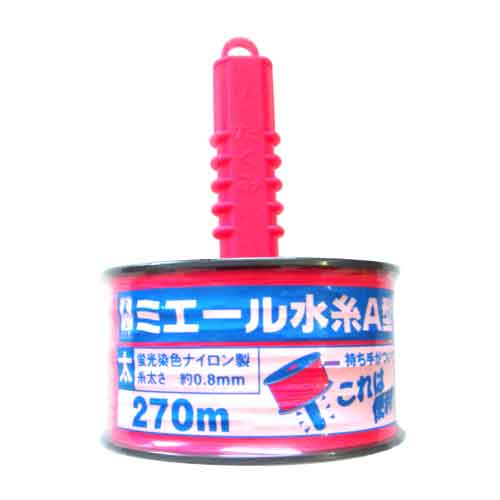 ミエール水糸A型ピンク太 たくみ 墨つけ・基準出し ナイロン水糸 4366