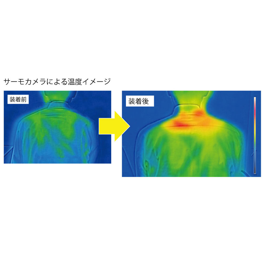 温活女子のからだケア 首肩ほっこり温熱ベルト ワイドタイプ(ブラウン) 1個入