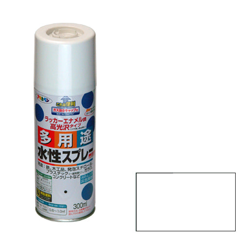 水性多用途スプレー アサヒペン 塗料 スプレー塗料 300ML シロ