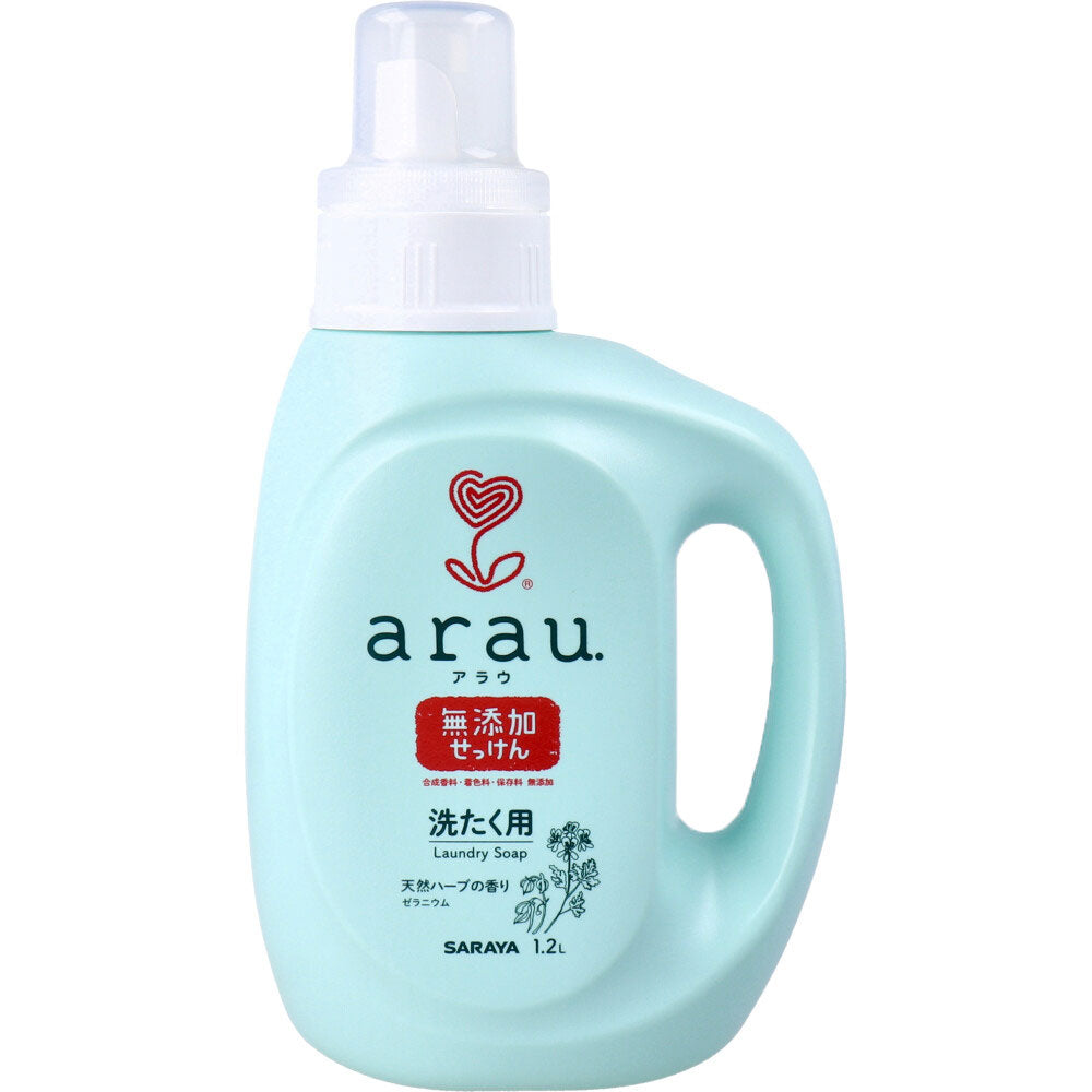 arau.アラウ 洗たく用せっけん ゼラニウム 本体  1.2L