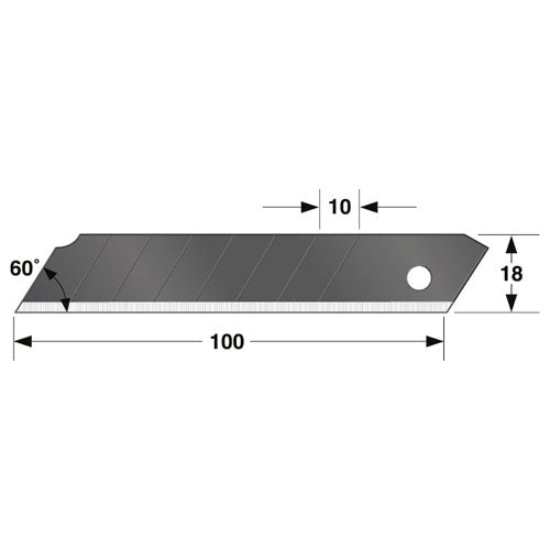 替刃大 凄刃黒10枚入 タジマ 金切鋏・カッター タジマカッター1 CBL-SK10