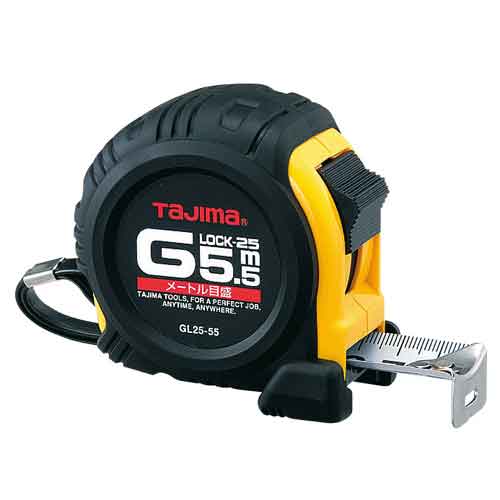 Gロック-25 5.5m メートル目盛 タジマ 測定具 タジマコンベ GL25-55BL