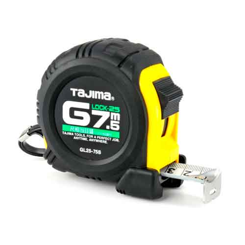 Gロック-25 7.5m 尺相当目盛付 タジマ 測定具 タジマコンベ GL25-75SBL