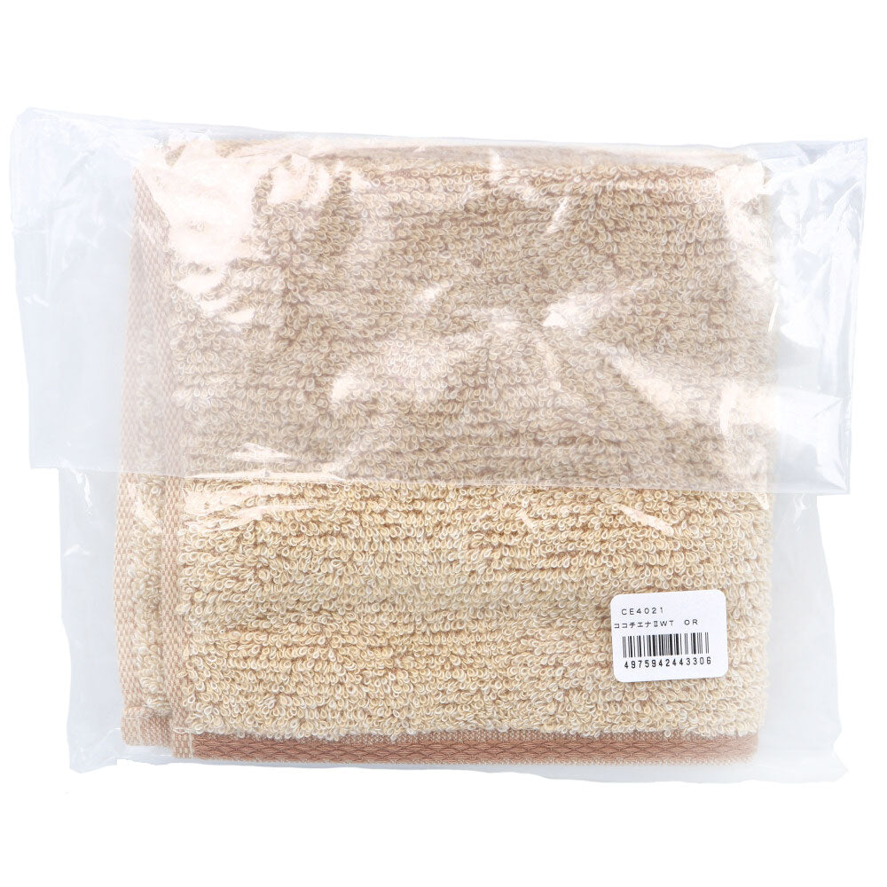 cocochiena2(ココチエナ2) ウォッシュタオル 約34×35cm オレンジ CE4021 1枚入