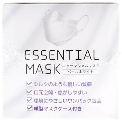 さらふわ ESSENTIAL MASK 不織布マスク パールホワイト FD30-WH 紙製マスクケース付き 30枚入 × 40点