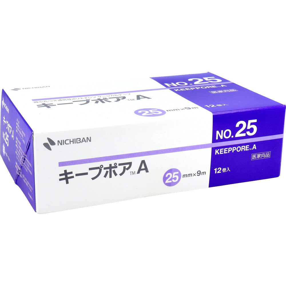 ニチバン サージカルテープ キープポアA NO.25 25mm×9m 12巻入