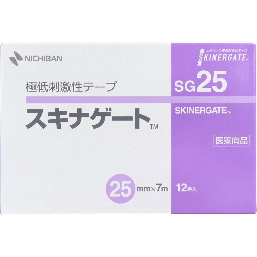 ニチバン 極低刺激性テープ スキナゲート SG25 25mm×7m 12巻入