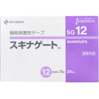 ニチバン 極低刺激性テープ スキナゲート SG12 12mm×7m 24巻入 × 20点