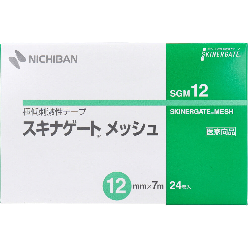 ニチバン 極低刺激性テープ スキナゲートメッシュ SGM12 12mm×7m 24巻入